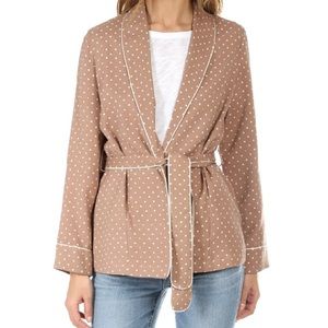 Frame Polka Dot Smoking Jacket